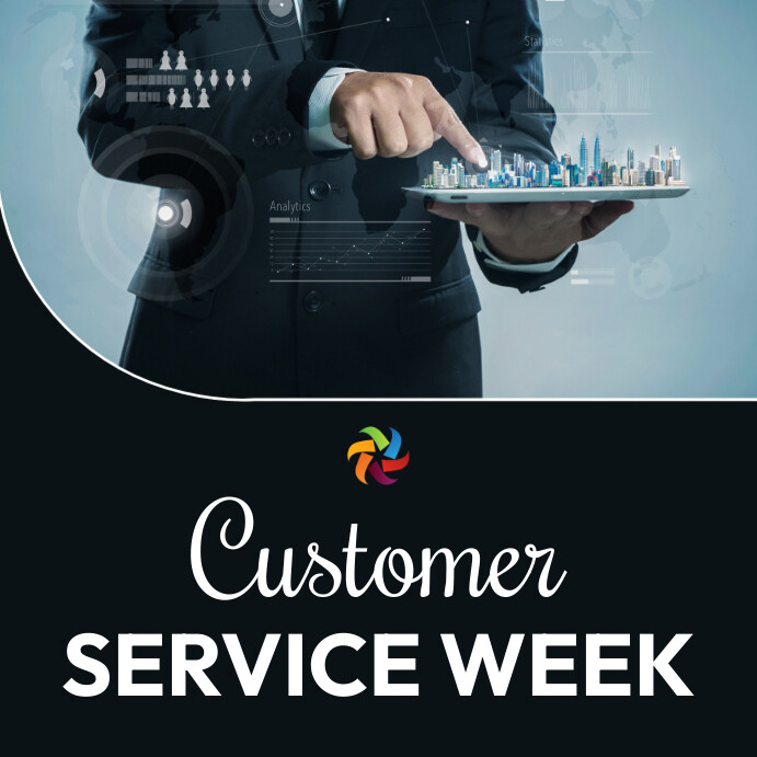 customer service week flyer Template | PosterMyWall