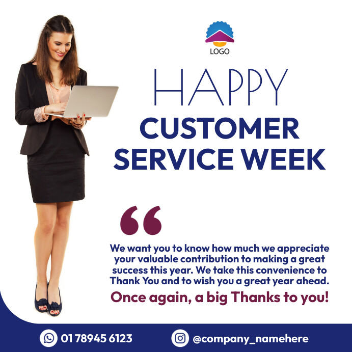 customer service week flyers Template | PosterMyWall