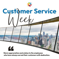 customer service week corporate template | PosterMyWall