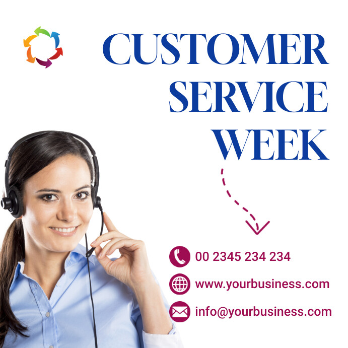 customer service week flyers Template | PosterMyWall