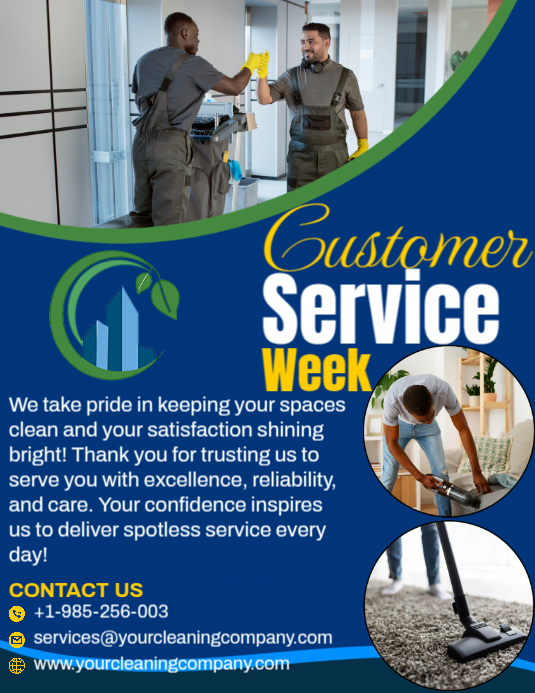 Customer Service Week Message Ad Template | PosterMyWall