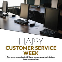 Happy customer service week Template | PosterMyWall