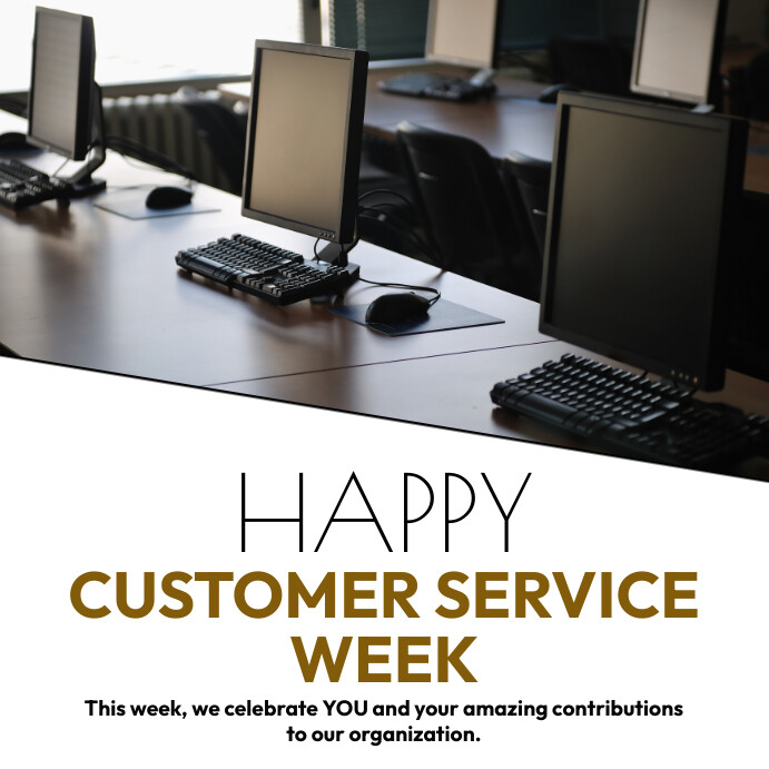 Customer service week message to employees Template | PosterMyWall