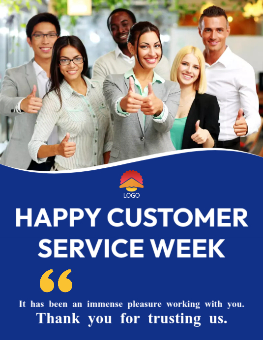 Copy Of Customer Service Week Poster PosterMyWall copy-of-customer-service-week-poster-postermywall