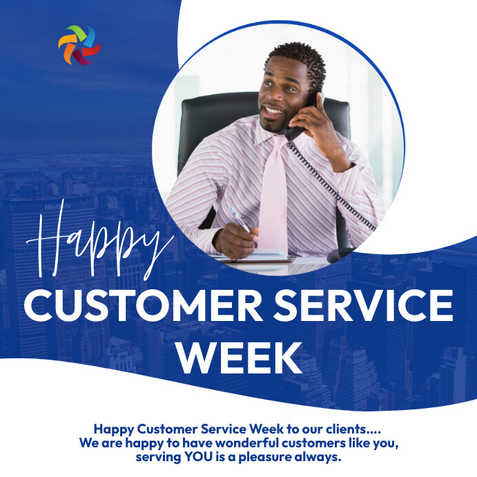customer service week template PosterMyWall