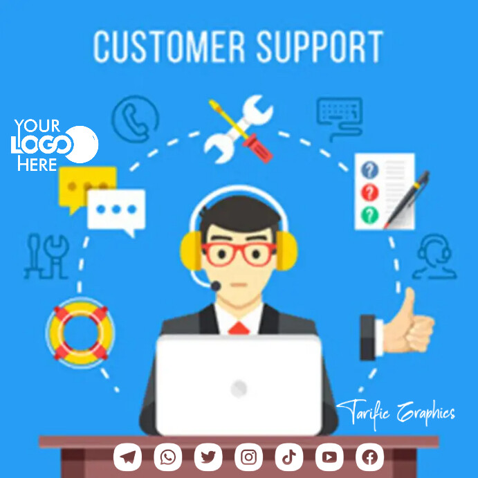 customer support Template | PosterMyWall