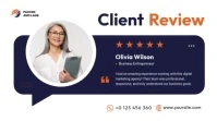 Customer Testimonial Twitter Post template