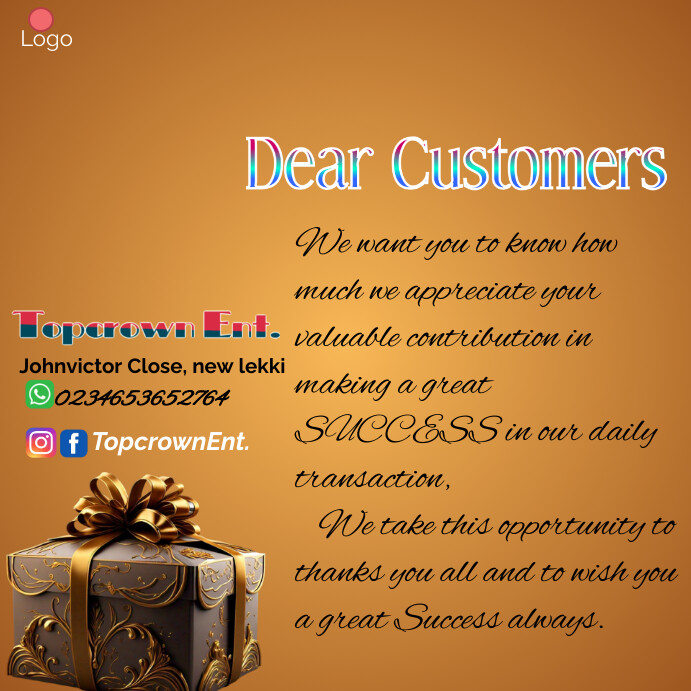 Customers Appreciation Template | PosterMyWall