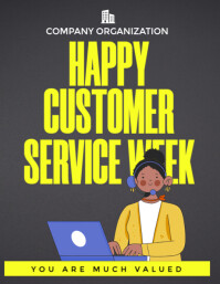 Customer Week Display customer service week Template | PosterMyWall