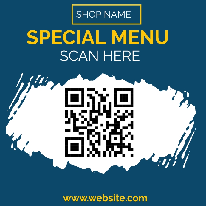 Customise qr code template | PosterMyWall