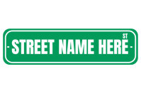 Customizable Street Sign Printable Rótulo template
