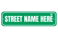 Customizable Street Sign Printable Label template