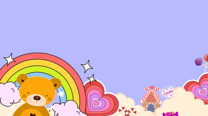 cute candy party joyful background Template | PosterMyWall