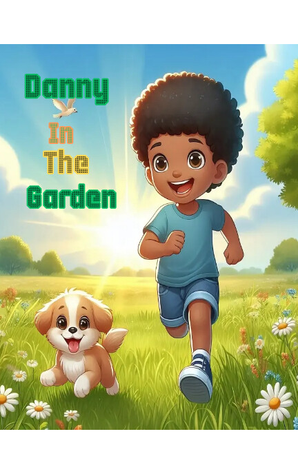 Cute children book cover design template