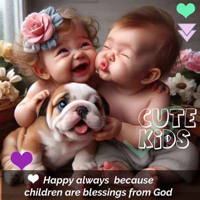 Cute Children Template PosterMyWall