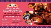 Cute Dia de los Muertos Digital Display Video Umbukiso Wedijithali (16:9) template