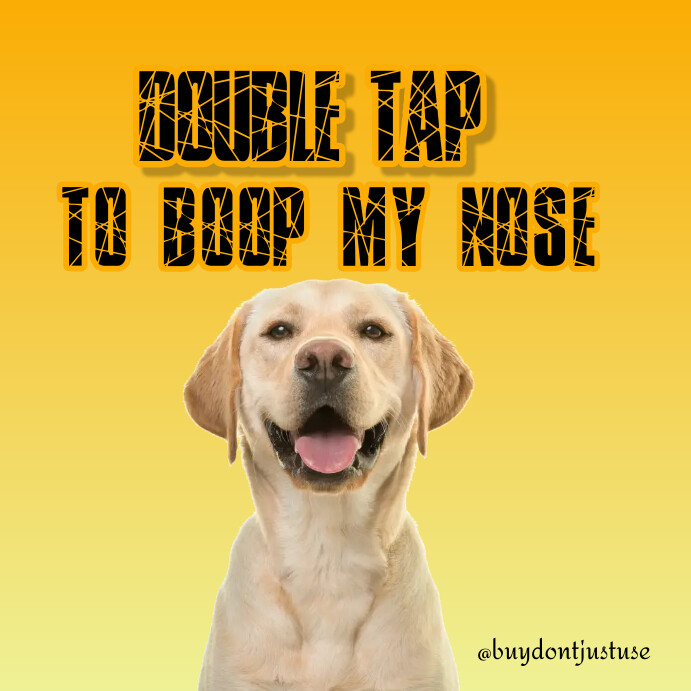 Cute Dog Engagement Instagram Post Template | PosterMyWall