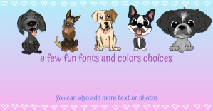 Cute Dogs Slideshow Template Facebook 共享图片
