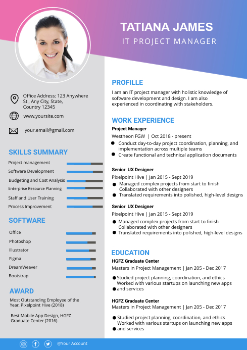 Szablon Cv Resume Template Postermywall Szablon Cv Resume Template Postermywall