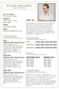 customizable design templates for cv postermywall cv photo template