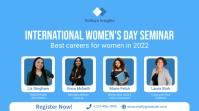 Cyan International women's day conference sig Digital Display (16:9) template
