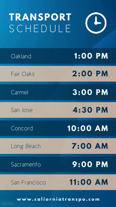 Cyan Travel Schedule Template | PosterMyWall