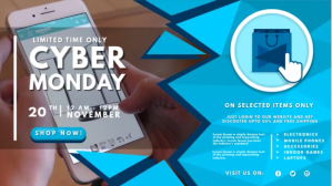 Blue Cyber Monday Sale Umbukiso Wedijithali Template