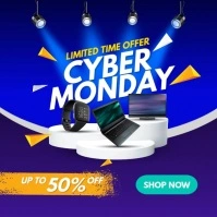 Cyber Monday Ads social media Message Instagram template