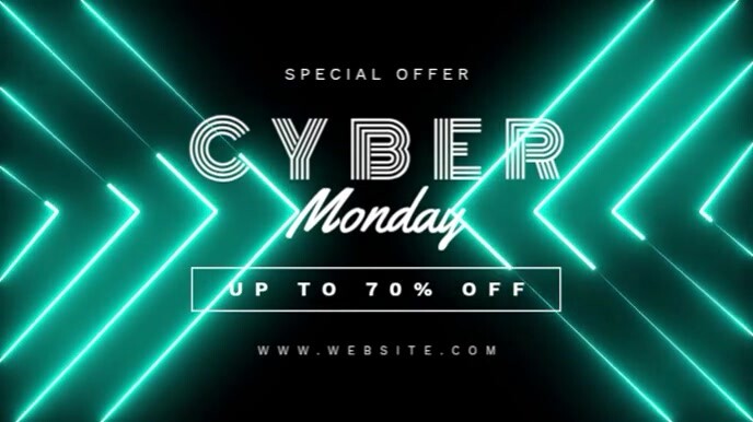 cyber monday 数字显示屏 (16:9) template