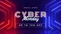 cyber monday Tampilan Digital (16:9) template