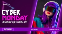 cyber monday Display digitale (16:9) template
