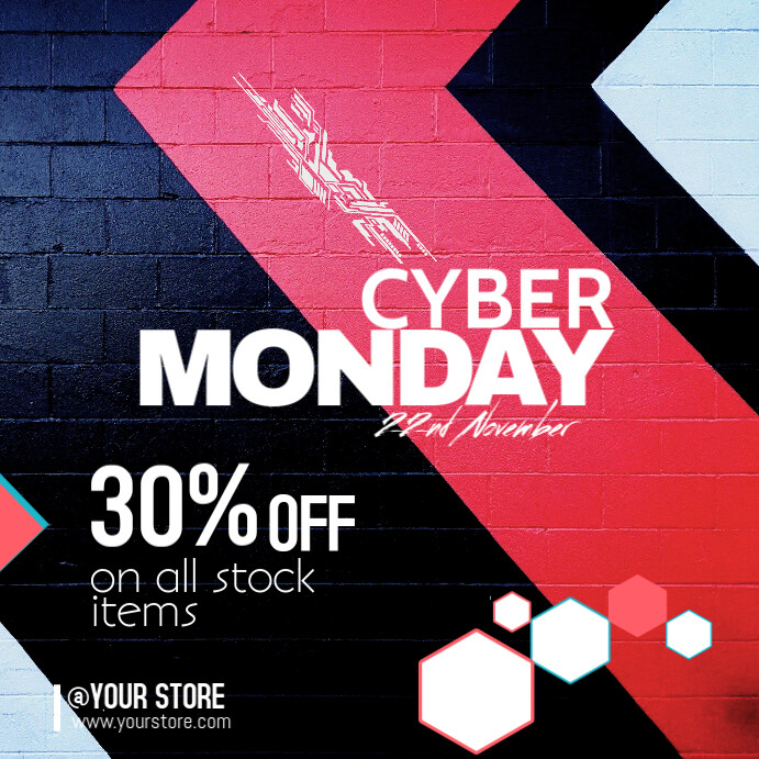 cyber monday Template PosterMyWall