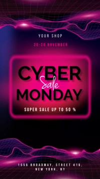Cyber Monday Pantalla Digital (9:16) template