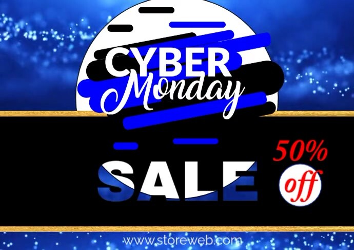 cyber monday A3 template