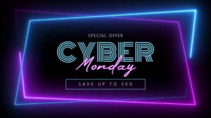 cyber monday 数字显示屏 (16:9) template