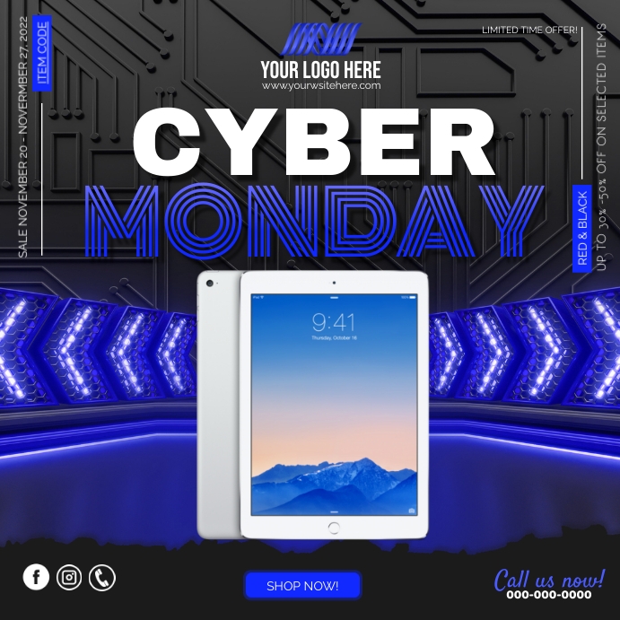 Cyber Monday Square (1:1) template