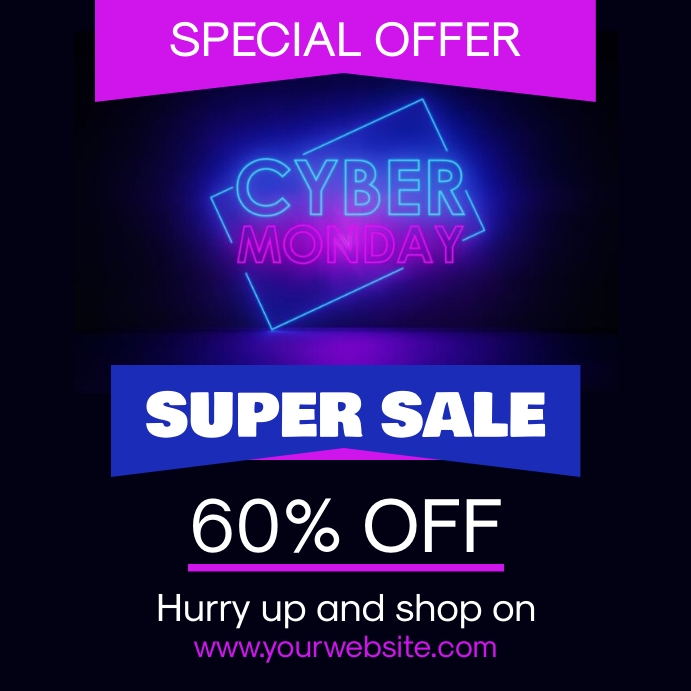 Cyber Monday Template | PosterMyWall