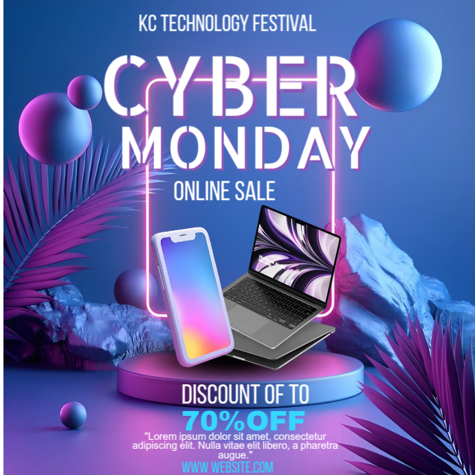 Copy of Cyber Monday flyer | PosterMyWall