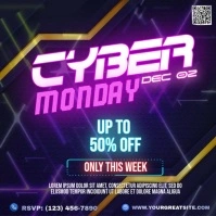 Cyber Monday Sale Instagram Post template
