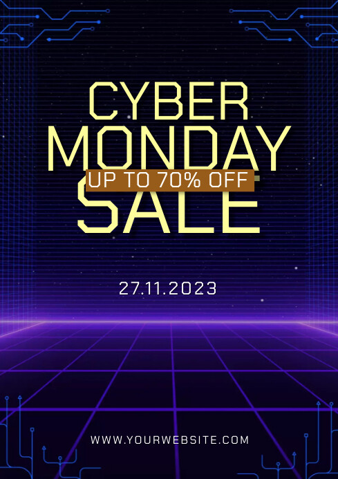 CYBER MONDAY SALE A4 template