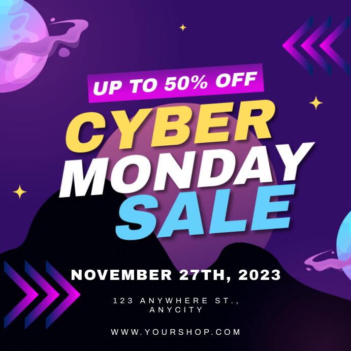 Cyber Monday sale Template | PosterMyWall