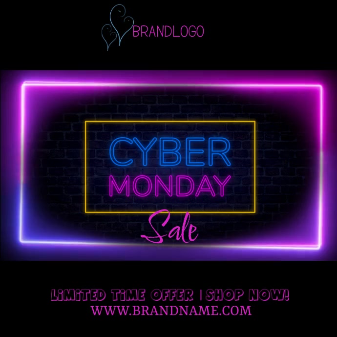 Cyber Monday Sale Post Instagram template