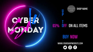 CYBER MONDAY sale off template Message Twitter