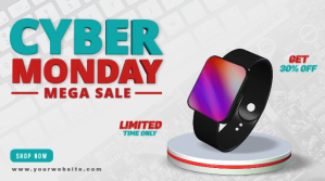 Cyber Monday Sale Twitter Post Design template