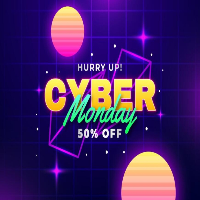 Cyber Monday sales poster design Template PosterMyWall