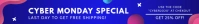 Cyber Monday Special - Leaderboard Ad template