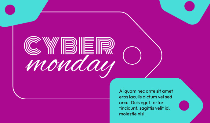 Cyber Monday Tag Template | PosterMyWall