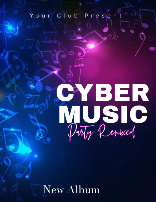 cyber music party Template | PosterMyWall