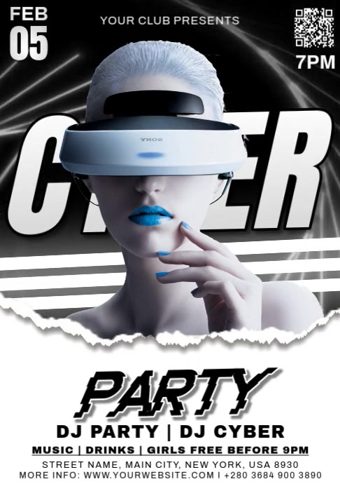 Cyber Party Cyber Party Template | PosterMyWall