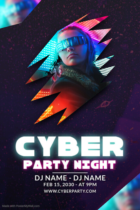 Cyber Party Copy of Cyber Party Night | PosterMyWall